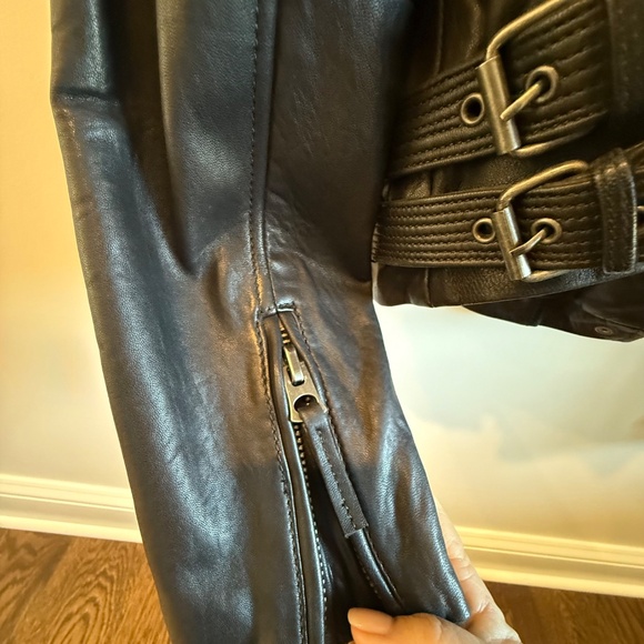 Lucky Brand Classic Leather Moto Jacket - Size S - Picture 7 of 13